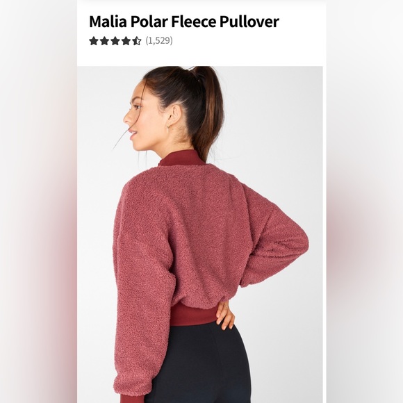 Malia Polar Fleece Dark Rouge/Brick size Medium - Picture 2 of 6